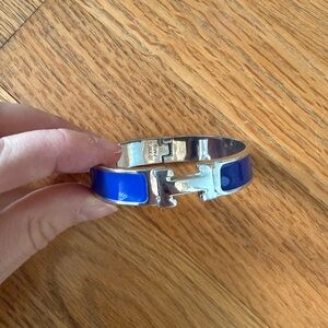 Hermes blue clic H bracelet